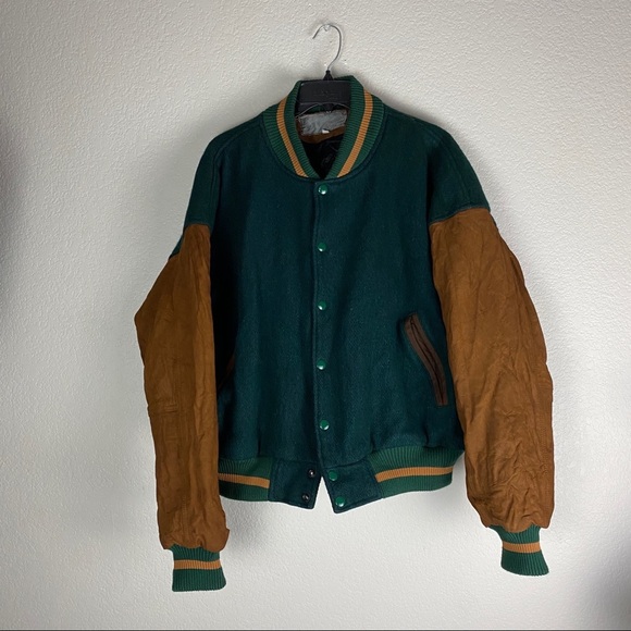 Vintage Wool Varsity Jacket Mens Size Large - Picture 1 of 7